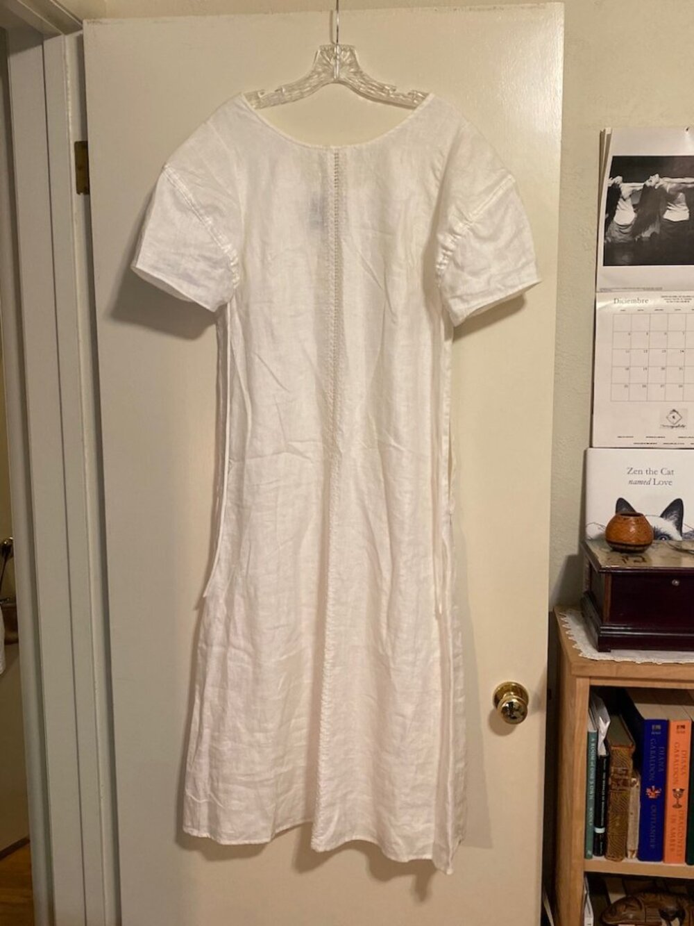 Bergdorf Goodman Collectiva Linen Dress, handwoven fabric, Size 6, NWT